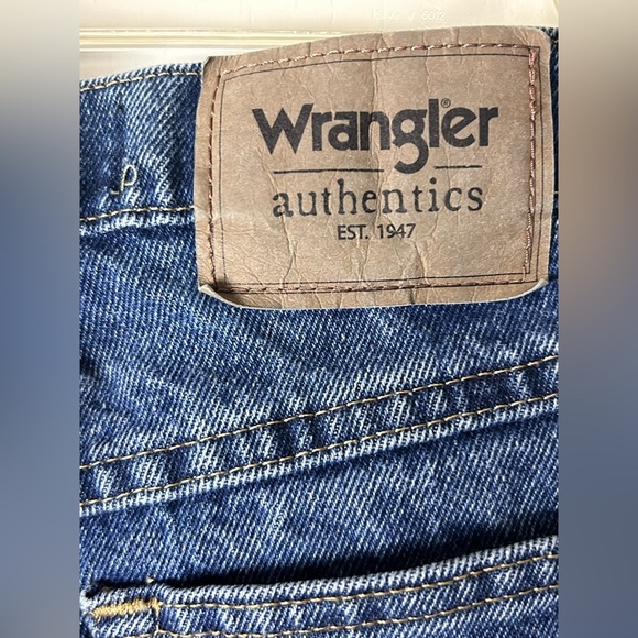 Wrangler Relaxed Fit Mens Blue Denim Jeans Size 28X29 100% Cotton Work Cowboy - Picture 6 of 11